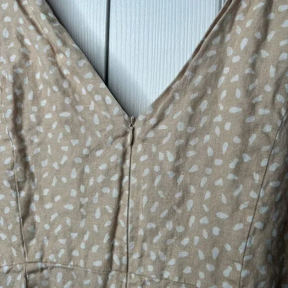 Wish Meet You Pink Printed V-Neck Tie Shoulder Romper Women's Size Medium M - Picture 7 of 9